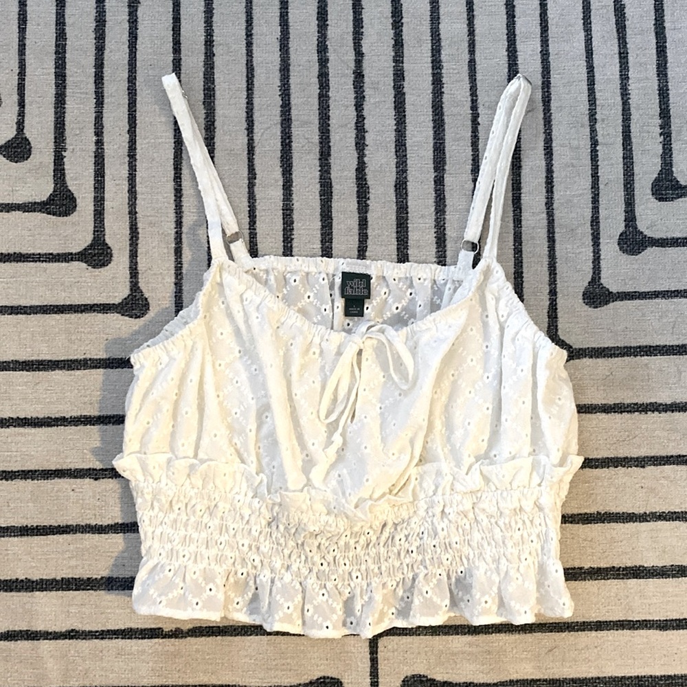 LIKE NEW - white crop top